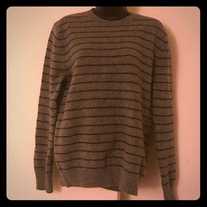 100% wool- black and gray Express Sweater- Sz L